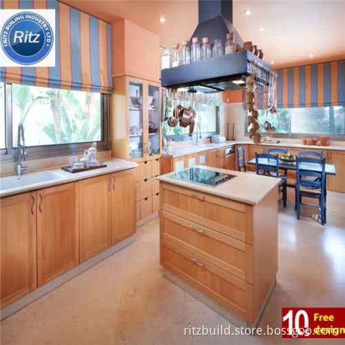 Fashion Kitchen Cabinet High Gloss PVC Kitchen Cabinet Kitchen Furniture Fit for House Size